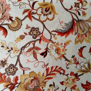 Loneta Estampada Omara Naranja