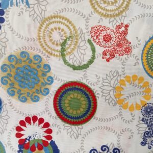 Loneta Estampada Circulos Multicolor