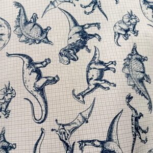 Loneta Estampada Dinosaurios