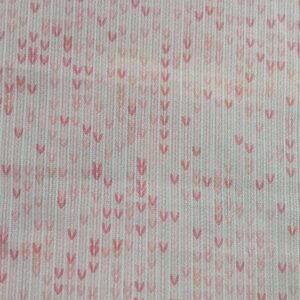 Tela de Piqué Corazones Rosas