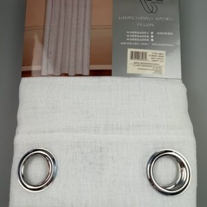 Visillo Confeccionado Liso Blanco