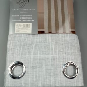 Visillo Confeccionado Rústico Gris